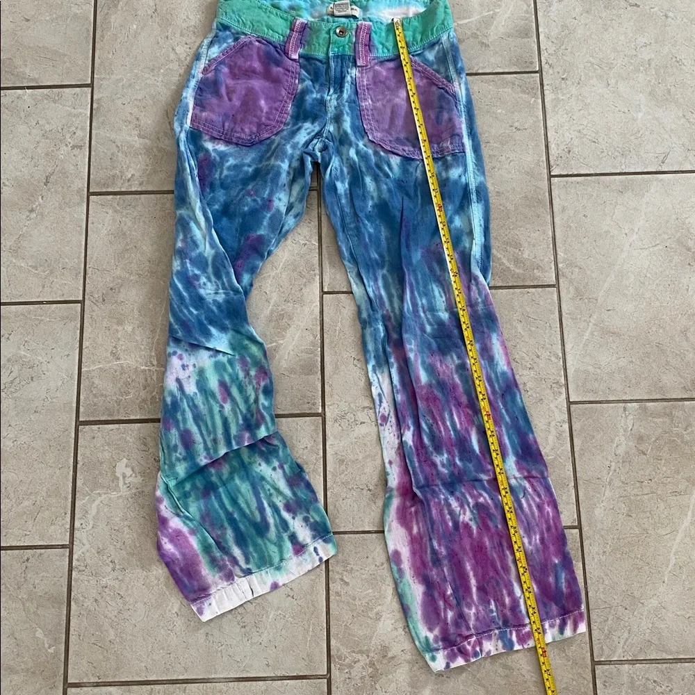 Banana Republic 100% Linen Tie Dye Pants